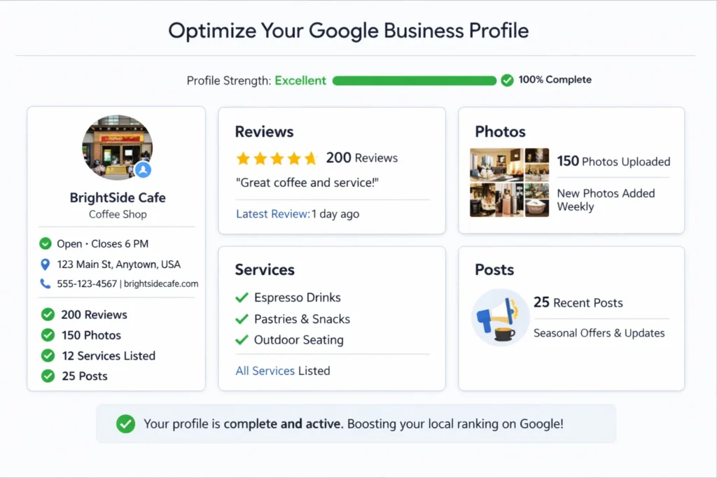 google business profile optimization local seo canada rankings