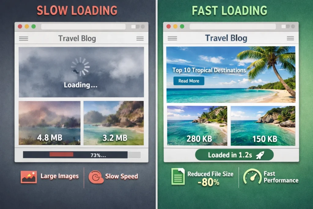 image optimization for faster website speed SEO